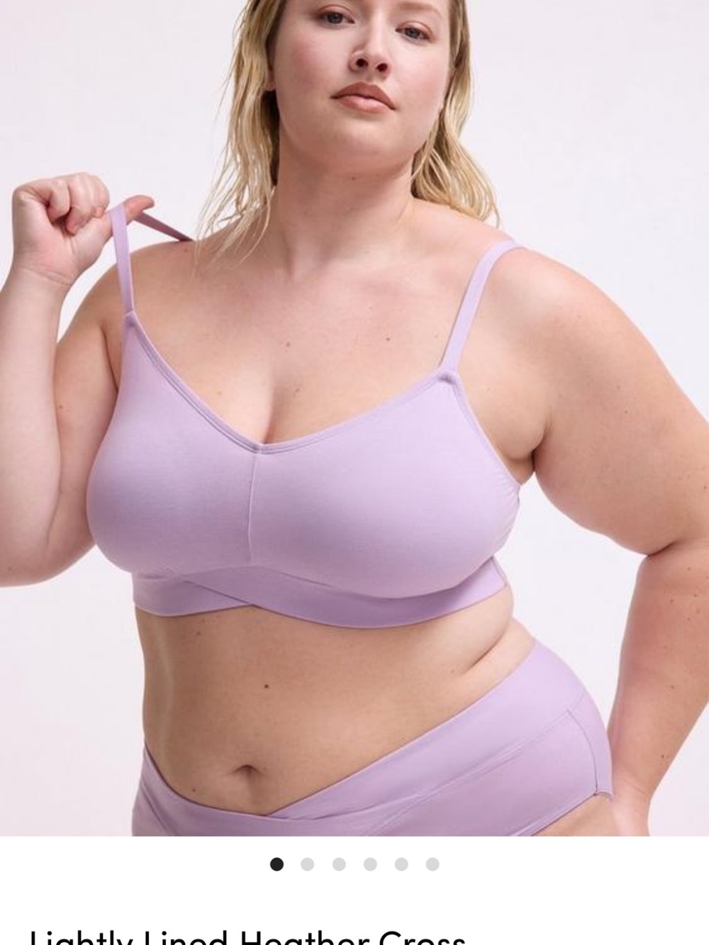 torrid Heather Lavender Lightly Lined Cross-Back Bralette